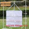 Collapsible Double Layer Clothing Drying Basket With Breathable Fabric For Home Use