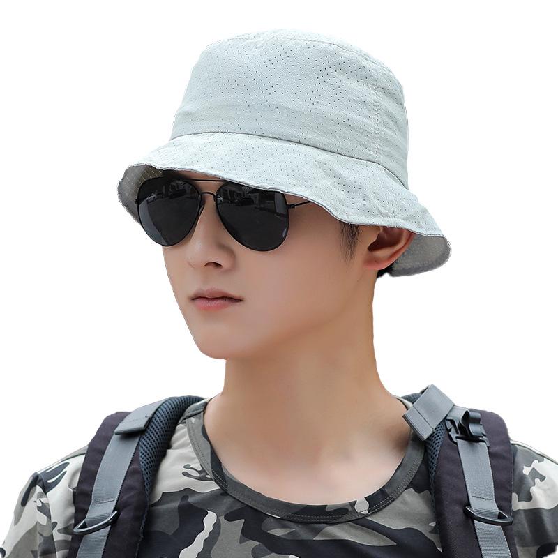 Men's Quick-Dry Outdoor Mesh Sun Hat - Minimalist, Breathable, Climbing & Casual Fisherman Style