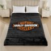 Coperta in Flanella con Stampa Harley-Davidson Morbida e Calda Coperta Pluche per Letto Divano Divano Uso Domestico Indoor