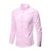 New Spring Autumn Korean Edition Fashion Trend Handsome Professional Business Dress Slim Solid Color Men's Shirt