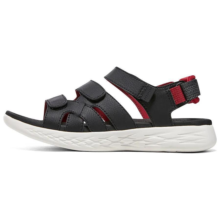 Skechers Go Flex Comfortable Breathable Beach Sandals Women sandals Black Red 140778-BKRD 35