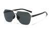 Fashion 2026 Square Frame Polarized Sunglasses for Men - Double Bridge, UV Protection, Ideal for Outdoor Driving