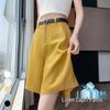 High-Waisted Tencel Linen Wide-Leg Shorts - Casual A-line Summer Style for Women