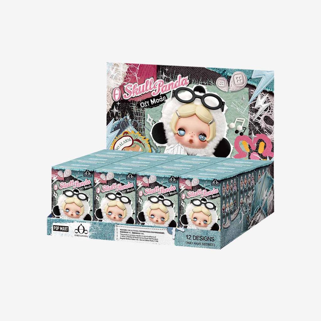 POP MART SKULLPANDA Seria Off Mode Pluszowa Lalka Wisiorek Ślepy Pudełko Uroczy Breloczek Ozdoba do Torebki