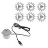 5-Piece Rotisserie Kit with USB Cable for Barbecue Mounting