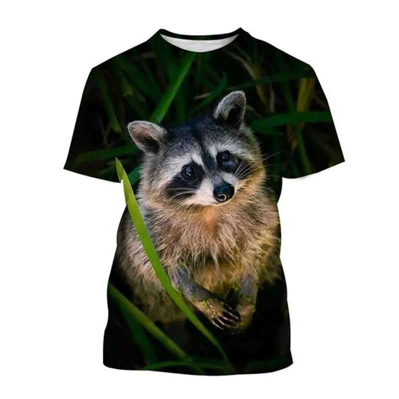 Animal 3D Print T-Shirts Men Women Casual Fashion Streetwear Oversized Short Sleeve T Shirt Kids Tees Tops Man Clothing