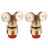 2pcs Brass Spray, Nozzle Agricultural Garden     pressure valve Misting Sprayers Accessories regulator gauges interruttore Sprinkler Irriga