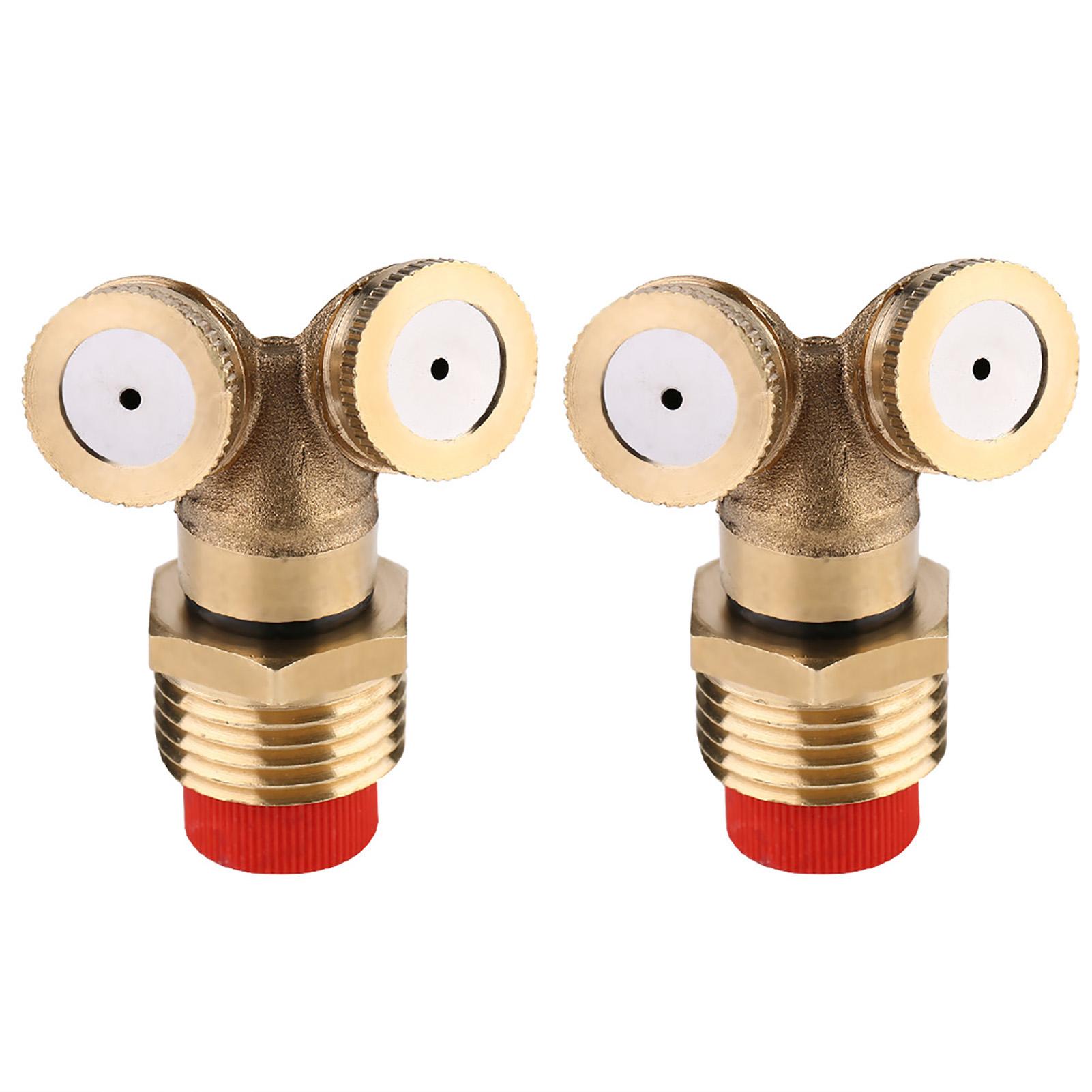 

2pcs Brass Spray Misting Nozzle Agricultural Garden Sprinkler Irrigation Sprayer