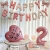 18th Birthday Heart Balloon Decorations - First Birthday Party Backdrop for Girls