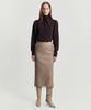 Meibeoyu Norby Leather Skirt _ Beige