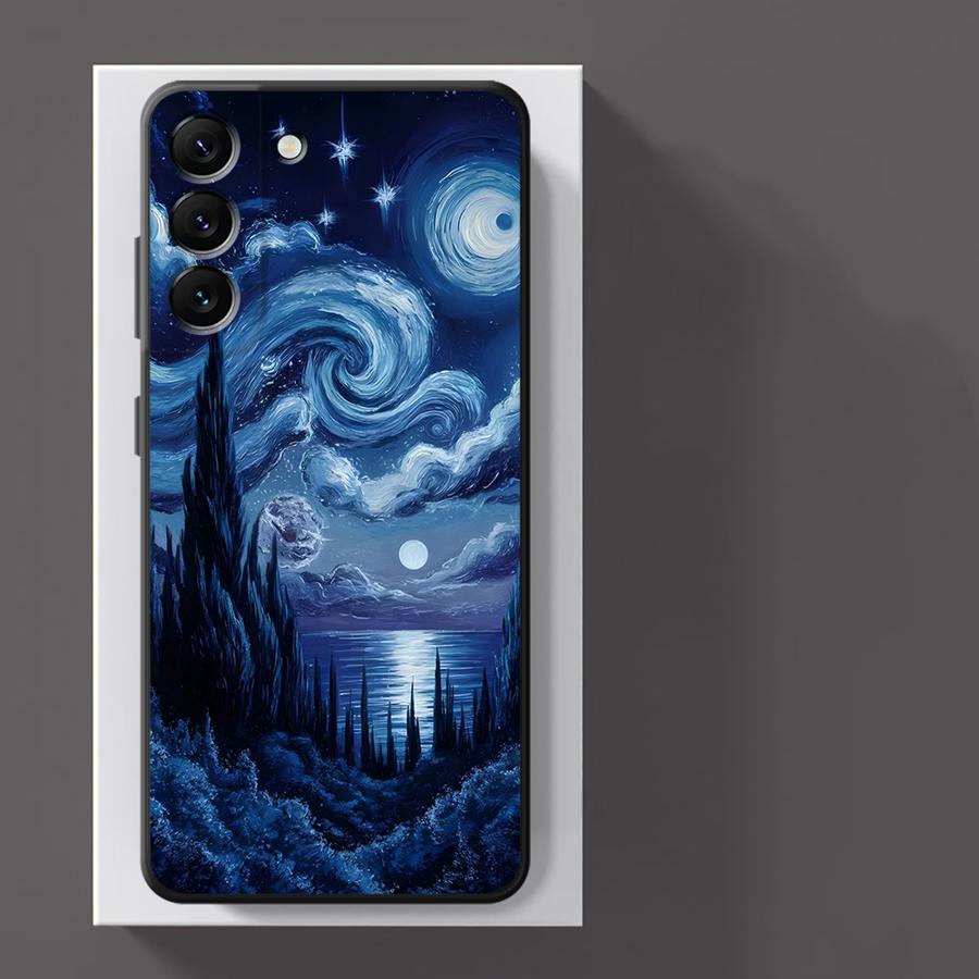 Van Gogh Starry Sky Oil Painting Phone Case for Samsung Galaxy A21s A22 A23 A25 A33 A34 A52s A53 A54 A55 A71 A26 A36 A56 Cover