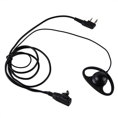 2-Pin D-Form Ohrhörer Headset MIC PTT Mikrofon Ohrhörer Kopfhörer für Baofeng für Kenwood für Puxing TYT Radio Einseitiger Kopfhörer