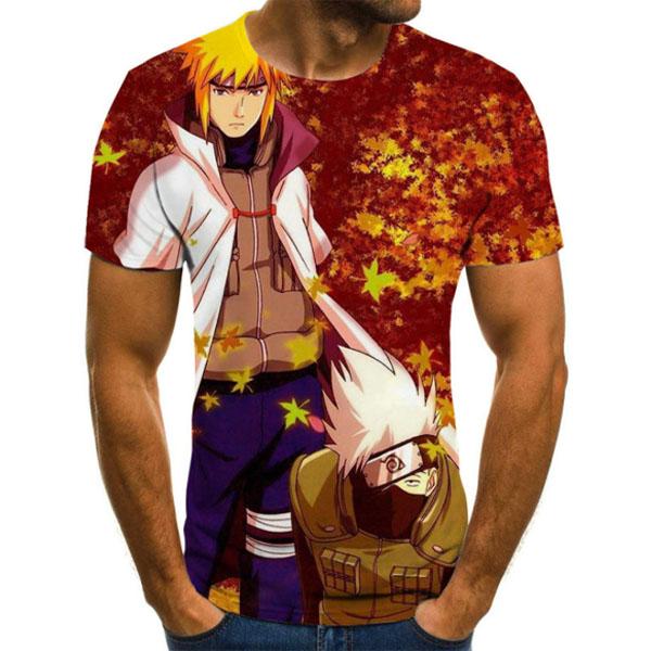 T-shirt stampata 3D Anime giapponese T-shirt uomo donna moda casual Cartoon T-shirt cool top T-shirt oversize Harajuku