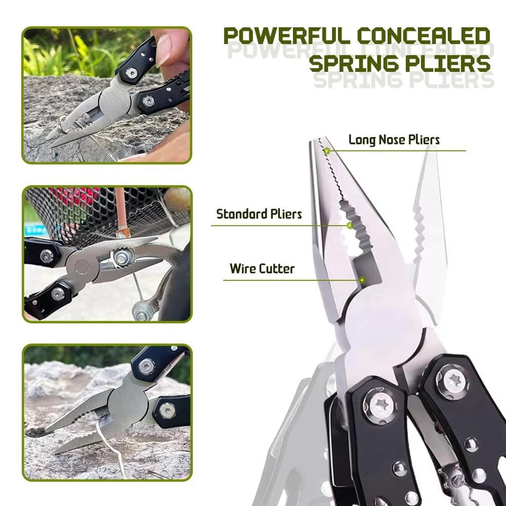 Multifun Ctional Folding Ppliers Professional Portable Pliers Tools Foldable Tools Convenient Emergency Multi Functional Tool