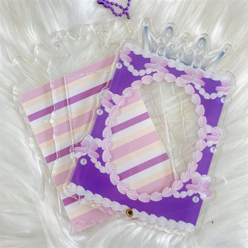 G-Trigger Acrylic Frame, Cake Lavender, Oshikatsu Goods, Card Case, Card Display, Storage