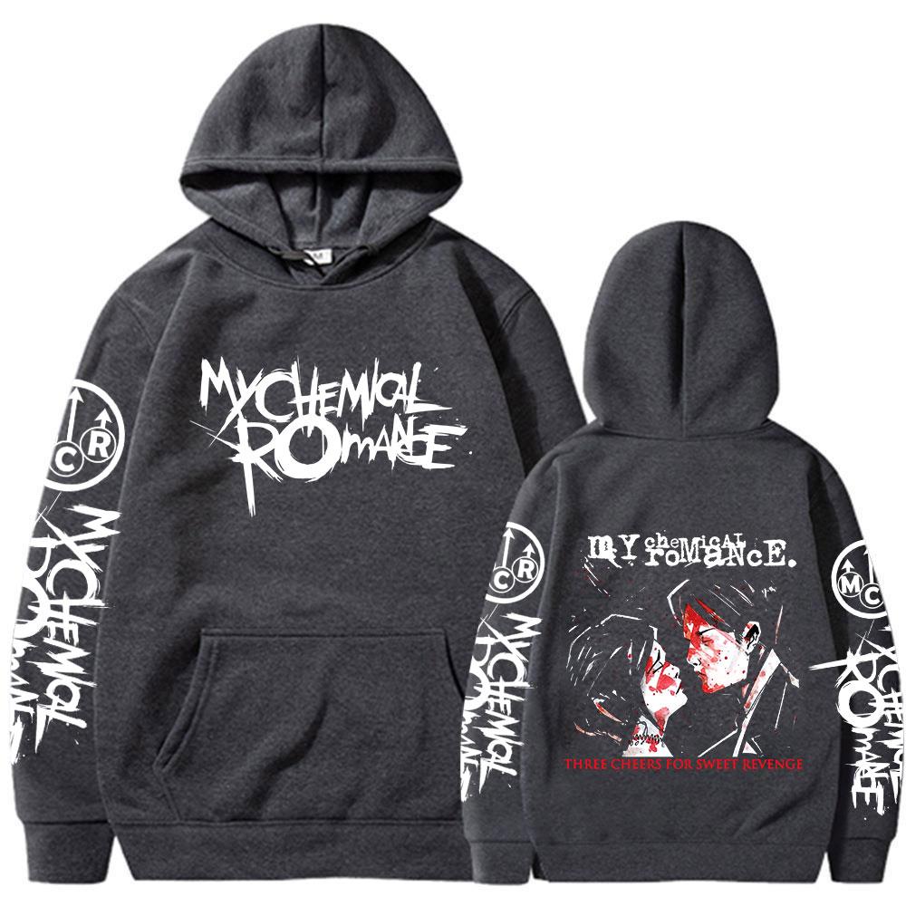 My Chemical Romance Three Cheers for Sweet Revenge Hoodies Black Parade Punk Emo Sweatshirts Men's Women Vintage Gothic Pullover