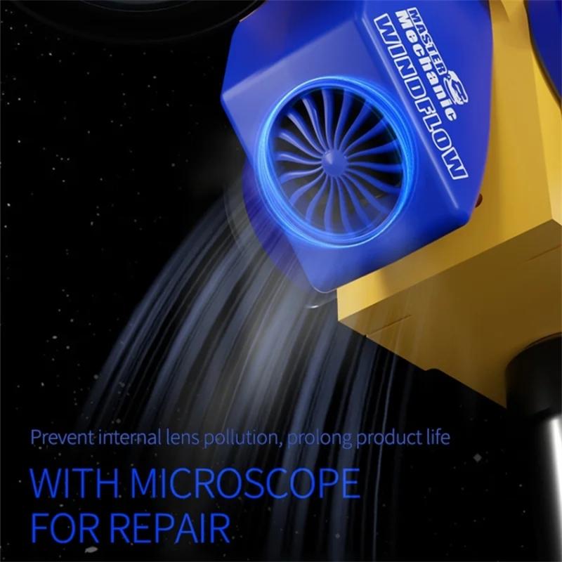 

MECHANIC Windflow Microscope Smoke Absorber Strong Suction Fume Extractor for Soldering/Repair Work 4 Speed Adjustable A