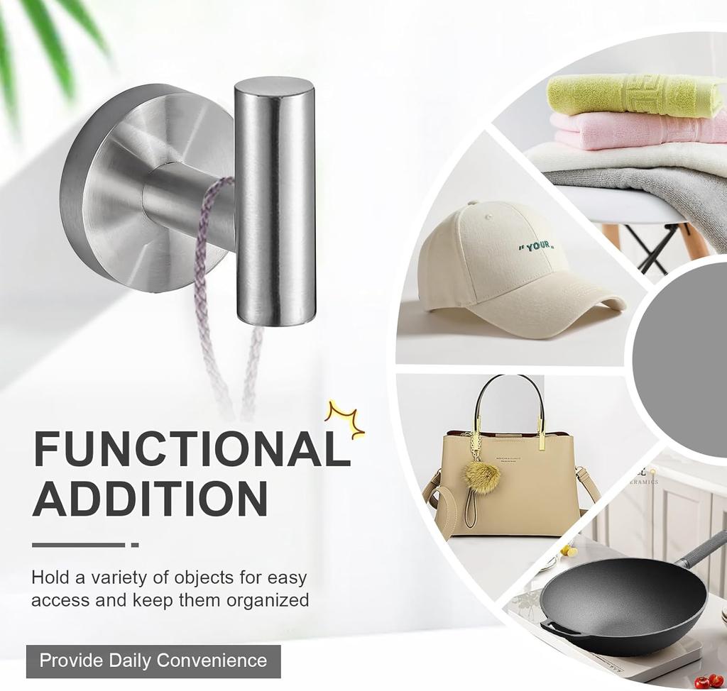 Klebende Badezimmer-Hardware-Zubehör Handtuchhalter Toilettenpapier-Spender Halter Wandmantelhaken Handtuchstange Ring Rollenhalter Set