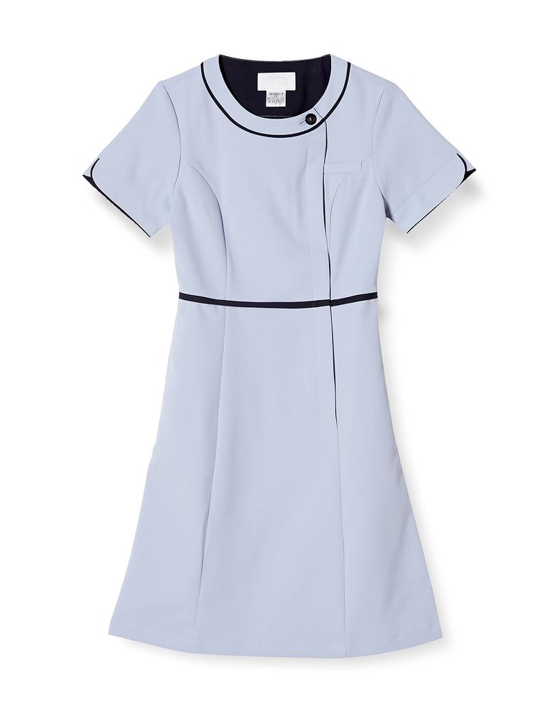 Scrub One Piece Medical White Coat Sweat Absorbent Quick Drying Nursing Care Nurse Hospital Wa9 3019SC Eryngium EL To Japanese Size [Fork] Women's