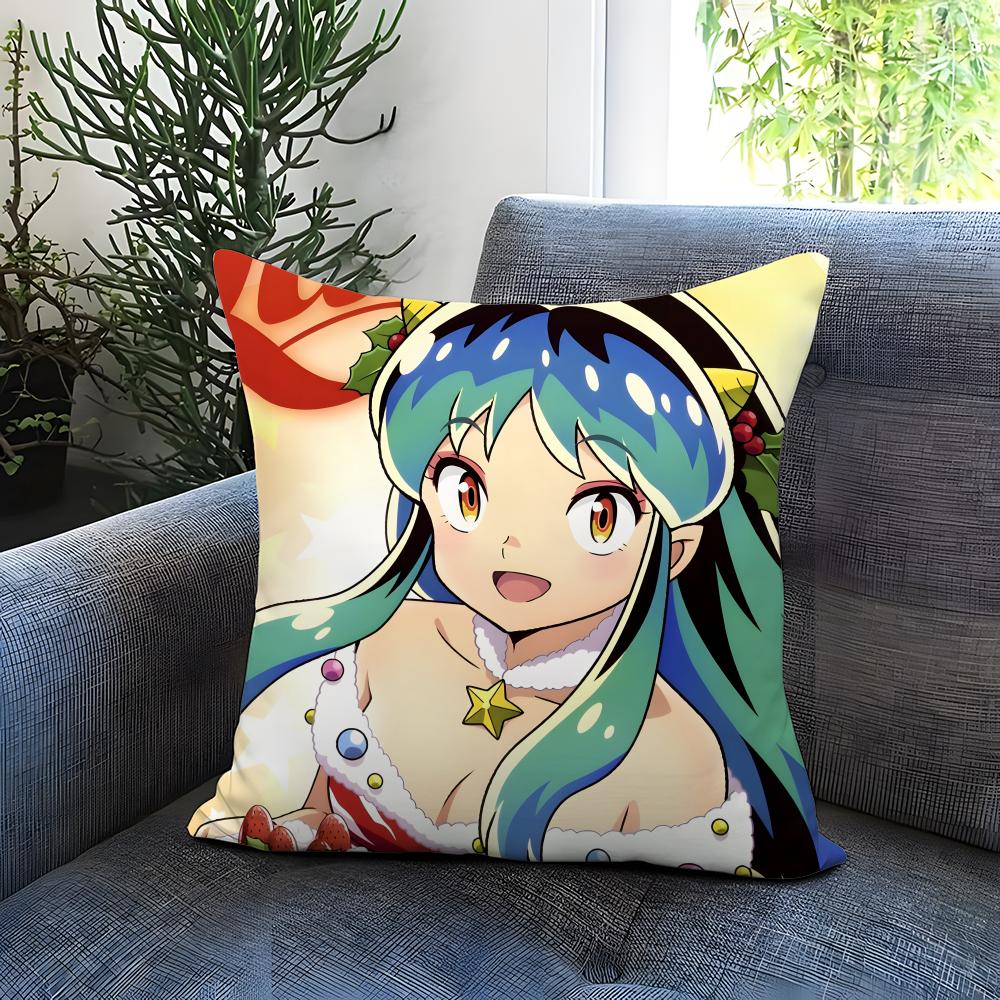Funda de Cojín Urusei Yatsura Cómoda Reversible Ideal para Coche Sofá Dormitorio y Más