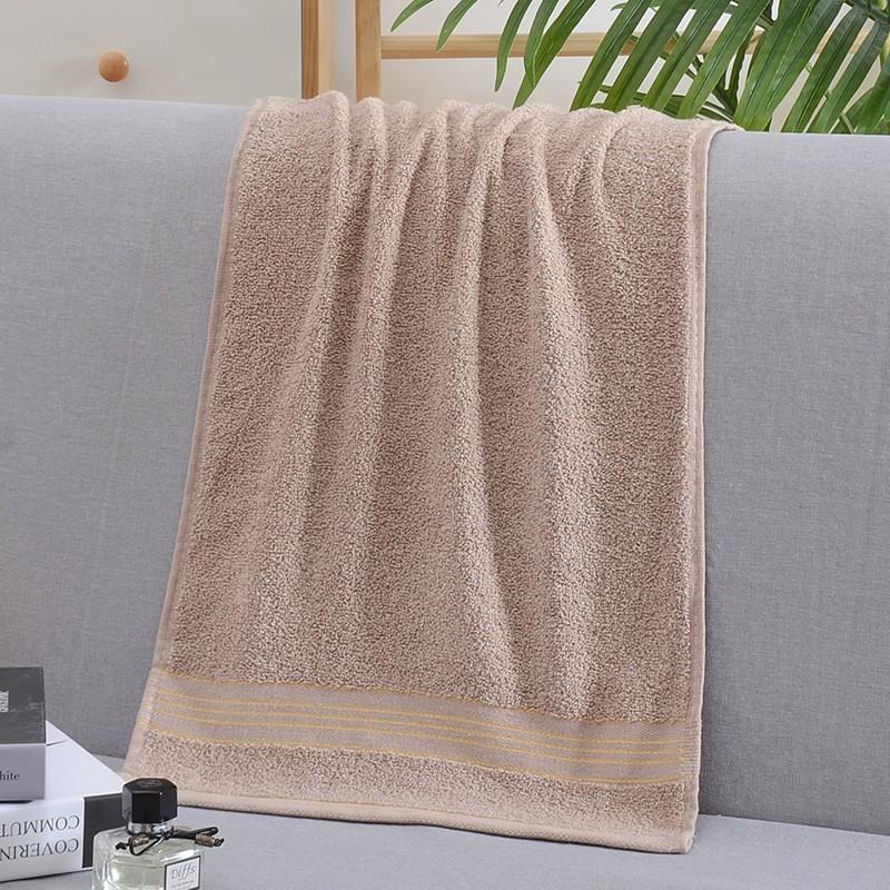 Absorbent Thickened Pure Cotton Bath Towel with Embroidered Souvenir Design