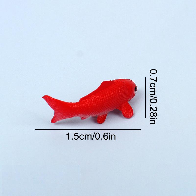 1Pcs Mini Simulation Fish Carp Toy Ornaments Animal Model Mini Goldfish DIY Decorative Doll Home Decoration