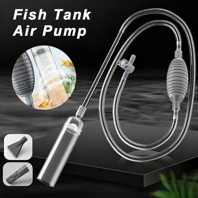 Siphon Changeur d'Eau d'Aquarium Poisson pour Bac Nettoyeur de Gravier Mini Nettoyage de Sable avec Tuyau d'Eau pour Petits Poissons pour Bac
