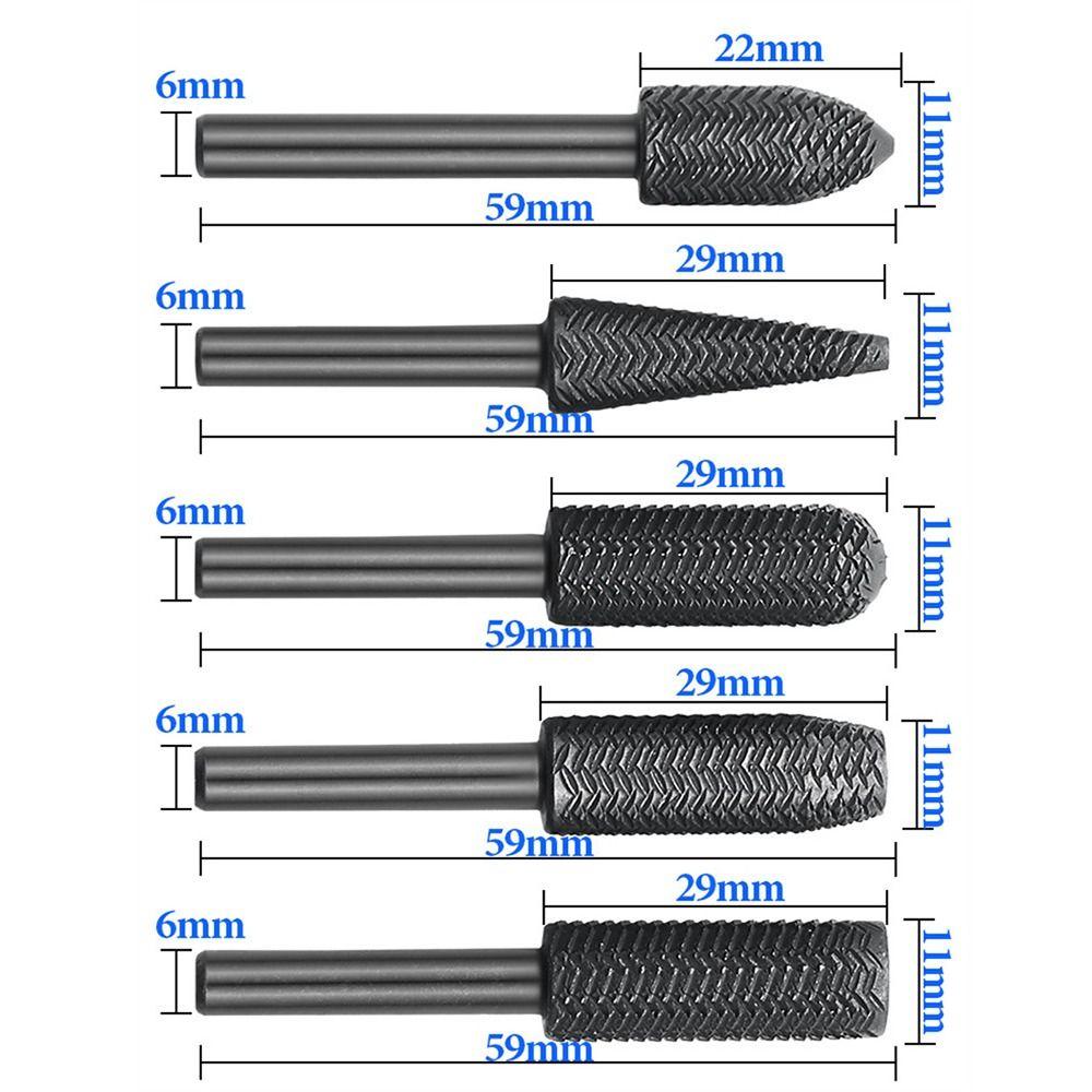 Rasp Burrs Steel Rotary Rasp File Rotary Rasp Set Steel Rotary Burr Woodworking File Sanding Head