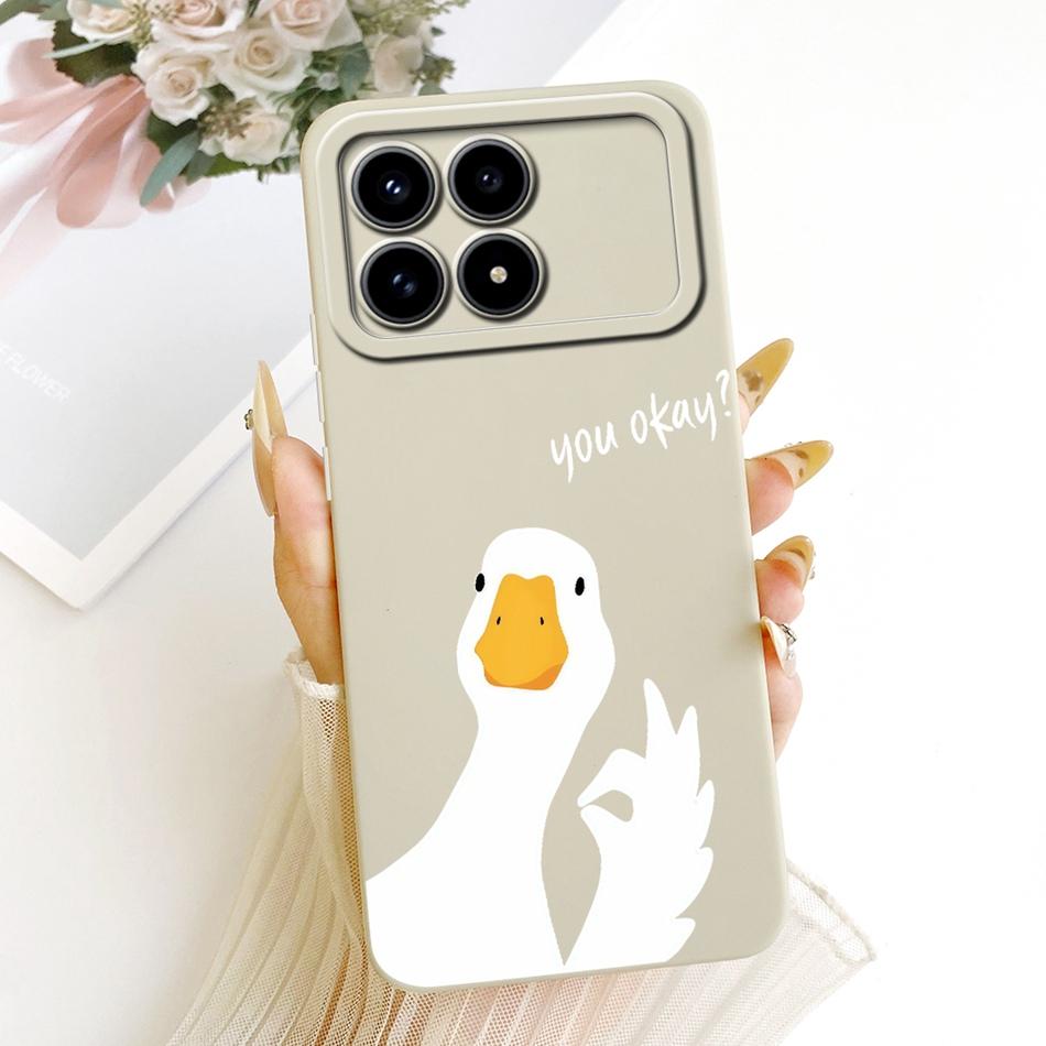 Für Xiaomi Redmi K90 Niedliche Katze Blume Cartoon Handyhülle Für Redmi K 90 K90 Pro Max 5G Stoßfeste Weiche Silikonhüllen Stoßfänger