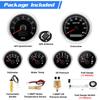 6 Gauge Set Digital GPS Speedometer Tachometer Fuel Gauge Water Temp Oil Pressure Voltmeter With Sensors For Boat Car Customized