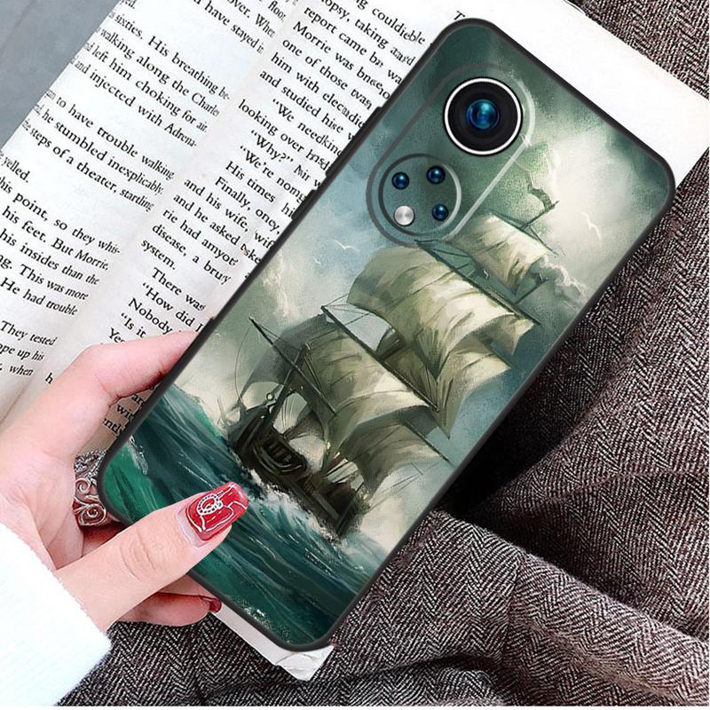 Sailing Pirate Ship Boat Case For Honor Magic 8 7 6 Pro Honor X9d X9c X9b X9a X8b X8c Win 50 70 90 200 400 Lite Cover