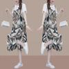 Korean Style Casual Pinafore Dress Set: Loose, Slimming, and Gentle Two-Piece with Short Sleeves