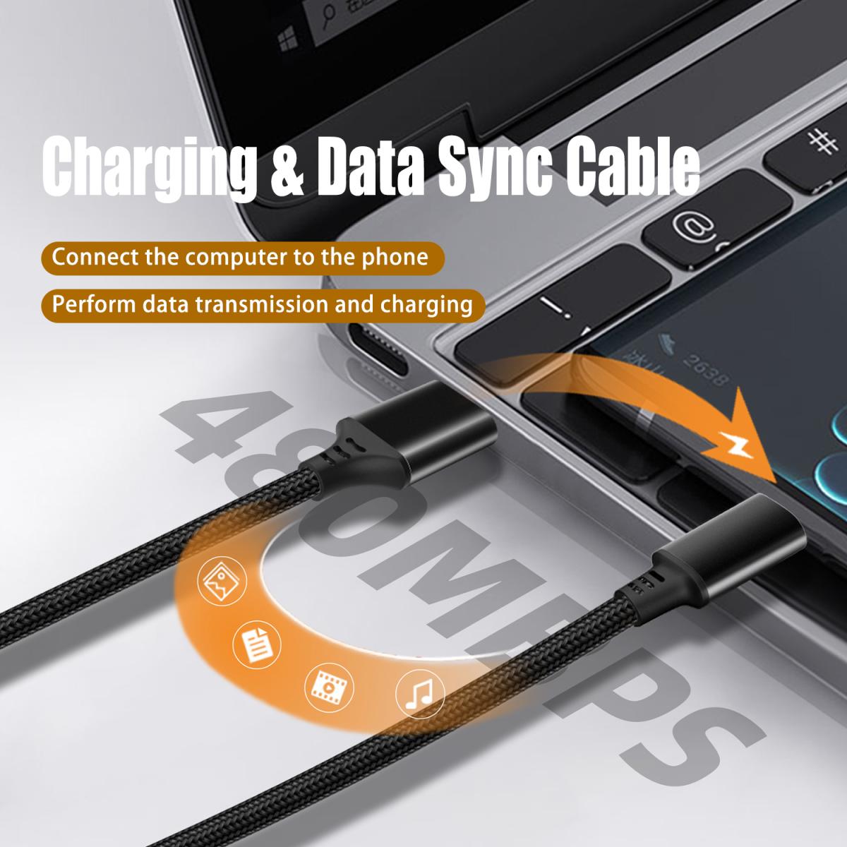 

5A USB Type C кабель для быстрой зарядки 1M 2M 3M 5M 8M удлинительный кабель для передачи данных 3C кабель для зарядки электронных устройств для телефона, камеры, игры 0.5m