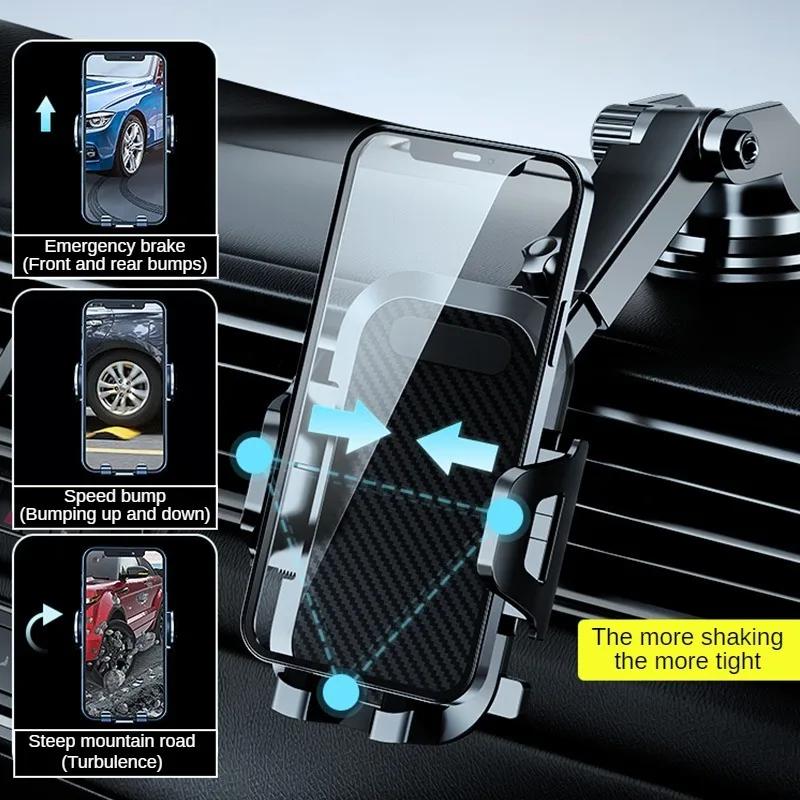 Car Phone Holder Sucker/Hook Clip Car Cell Phone Holder Support in Car Bracket For iPhone Xiaomi Huawei Samsung Car Accessories