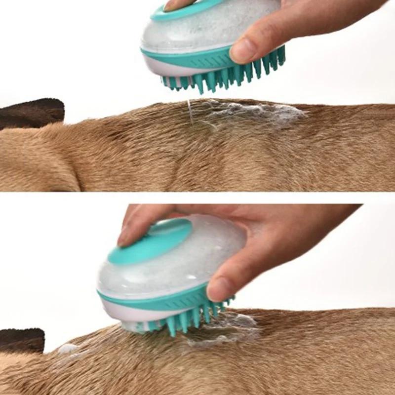 Multifunctional Portable Pet Shower Massage Brush Mouse Feels Pressed Out Shower Gel Can Be Used for Cats/dogs