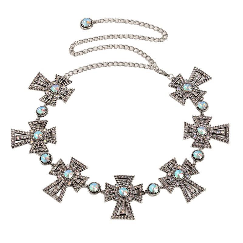 High-end Female Waist Chain Exquisite Millennial Hot Girl Rhinestone Waist Chain Metal Atmospheric Sweet Cool Female Waist Chain