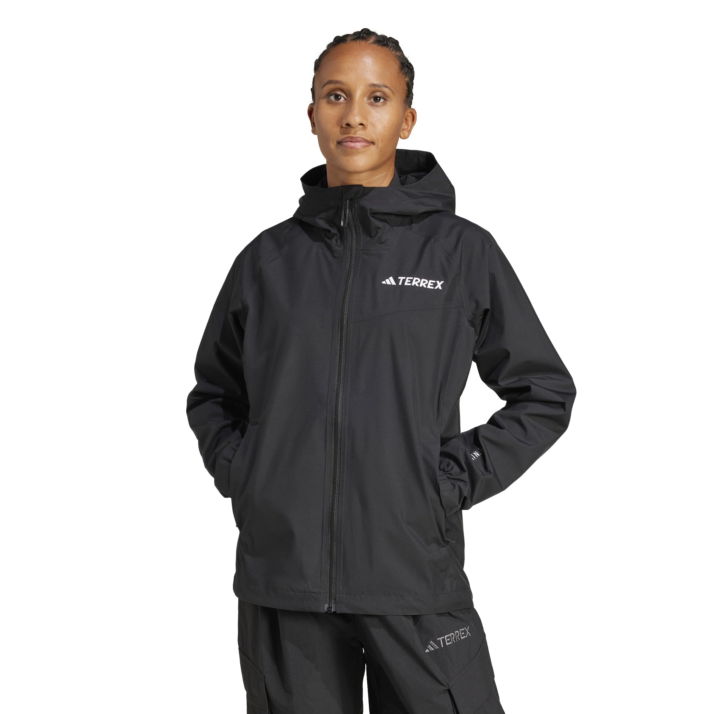 

Adidas Hardshell MT 2L Rain Women s Jacket, Black/Black (JN8813)