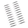Wear-resistant Women Eyebrow Sticker Single-use Stereo Decal Various-shaped False Eyebrow Decoration Lightweight Stickers