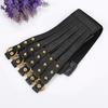 Sexy Fashion Retro Hollow Tangerine Ultra-wide Girdle Black Luxurious Woman Leather One Size Corset Women's Top Corset