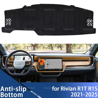 Auto Armaturenbrett Abdeckung Dash Mat Board Pad Teppich Dashmat Anti-UV Matten für Rivian R1T R1S 2021 2022 2023 2024 2025 Autozubehör