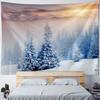Christmas Tree Snow Tapestry Wall Hanging New Year Gift Elk Christmas Home Decoration Bohemian Aesthetics Bedroom Decoration