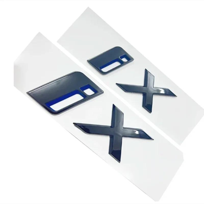 3D ABS Black Silver for BMW I3 Rear Label IX4 Digital Label IX3 Letter Label IX7 Rear eDrive Four-wheel Drive Modification Side