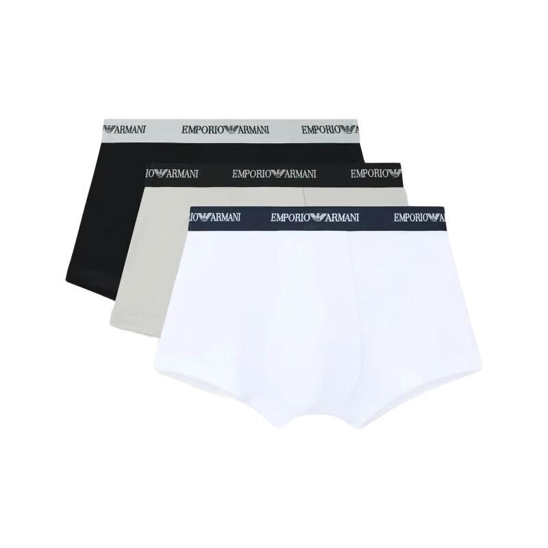 

Armani Men s Waistband Jacquard Stretch Boxer Briefs 3-Pack XL/XXL