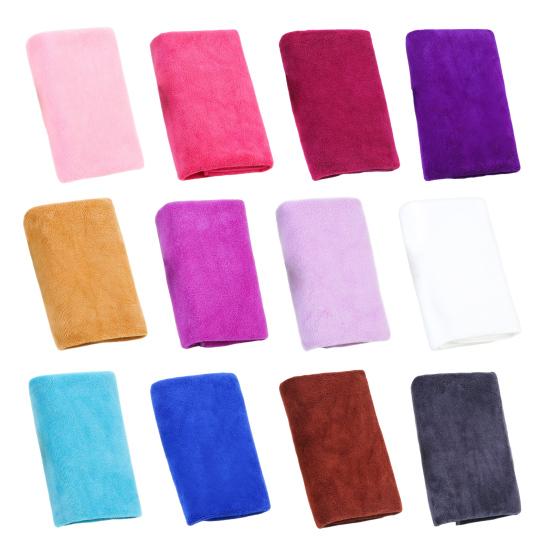 Yousheng Microfiber Hair Wrap Towel 14" x 30" Absorbent Bathroom Towel Kitchen Cleaning Towel Washcloth for Spa Salon Swimming Pool