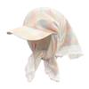 Spring Plaids Headscarf Hat Soft and Breathable Checkered Scarf Hat for Everyday Use and Vacation Outdoor Camping  Pink