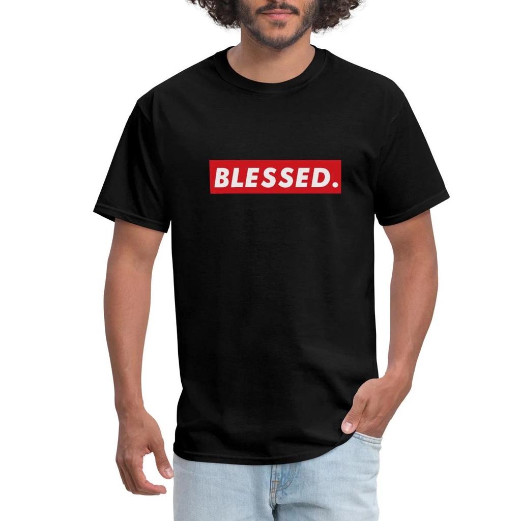 Blessed Slogan Christian Men's T-Shirt