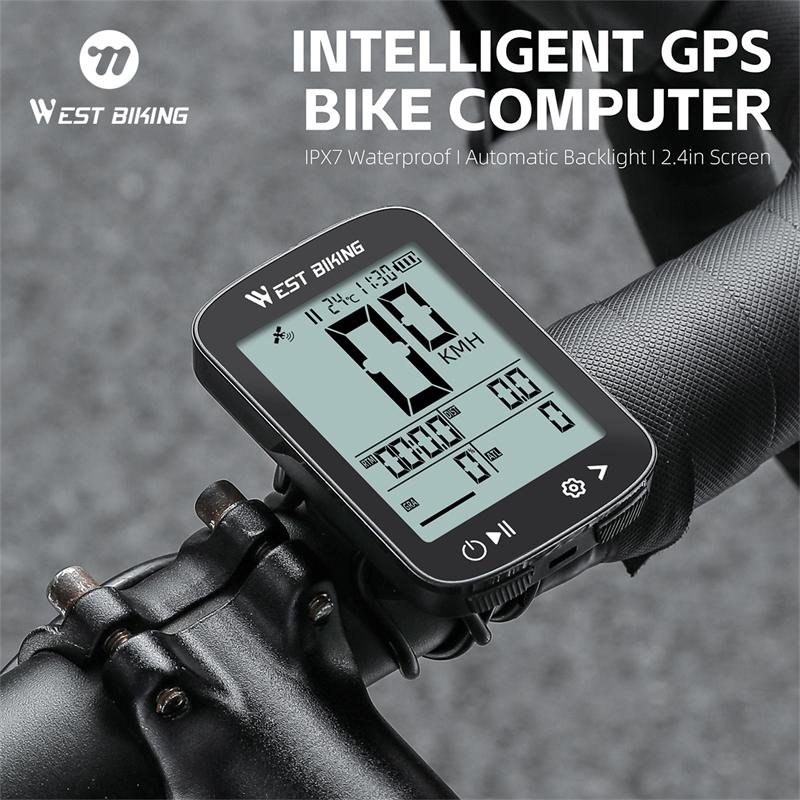 WEST BIKING GPS Bicycle Speedometer Wireless Bike Computer MTB Bicycle Accessories Type-C Charge Waterproof Cycling Odometer 1