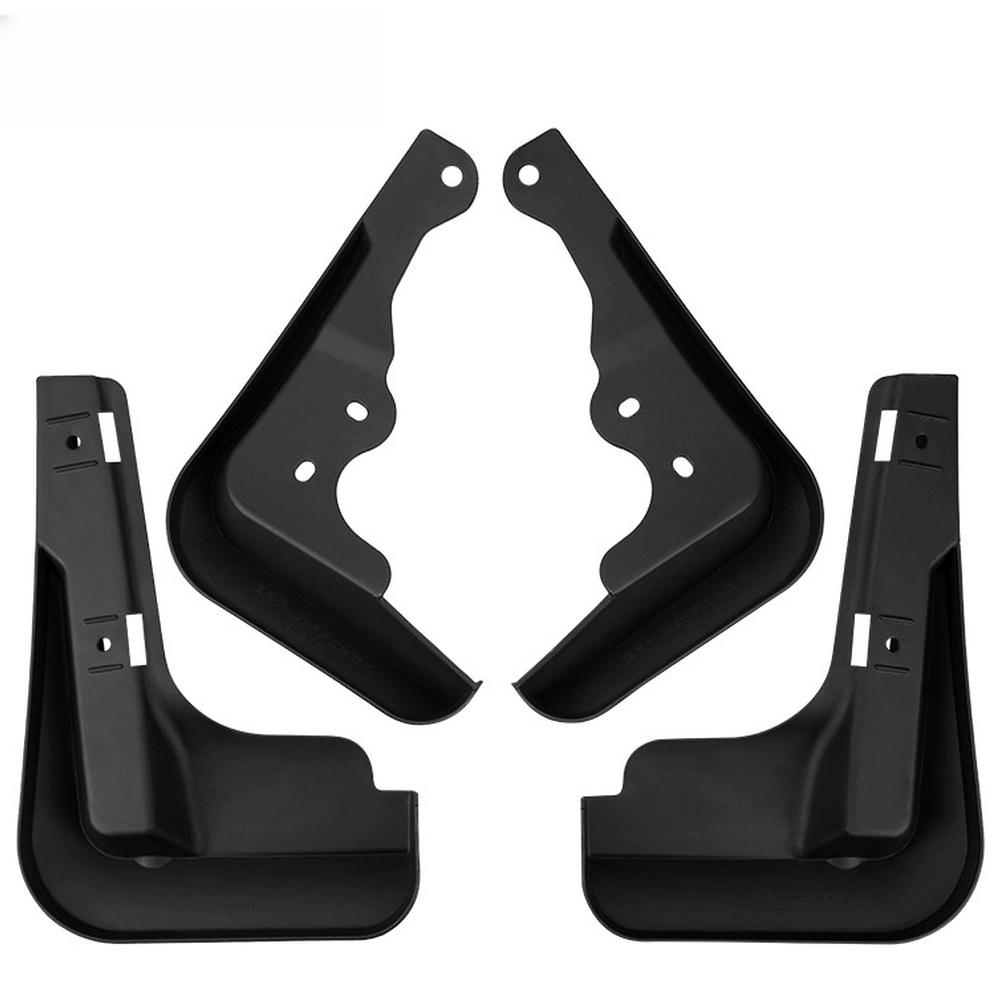 Front And Rear Mud Flaps Car Accessories Car Mud Guards Black Mud Flaps PP Plastic ABS Material Pre-drilled Holes