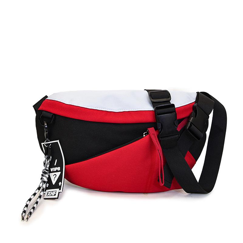 

New Nylon Waist Bag Pack Purse Casual Large Phone Belt Chest Bag Pouch Women S Travel Phone Bag Unisex Fanny Banana Bag красный