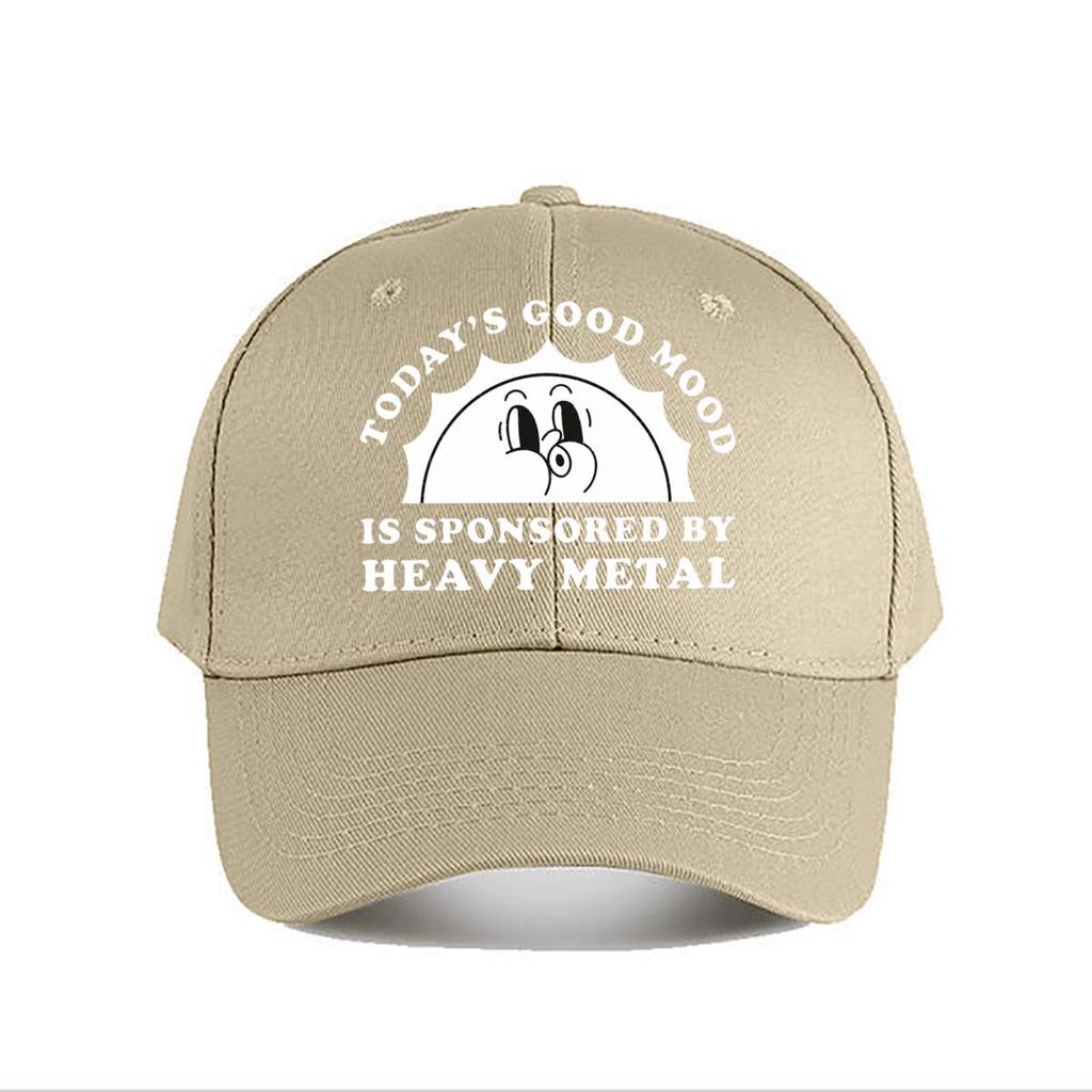 Heavy Metal Good Mood Graphic Baseball Cap Fashion Unisex Sunhat Womens Outdoor Sports